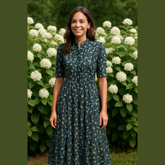 Max Studio Dresses & Skirts - Max Studio Blue Floral maxi dress MEDIUM